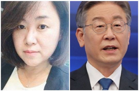 권경애 변호사(왼쪽)와 이재명 경기도지사. 연합뉴스